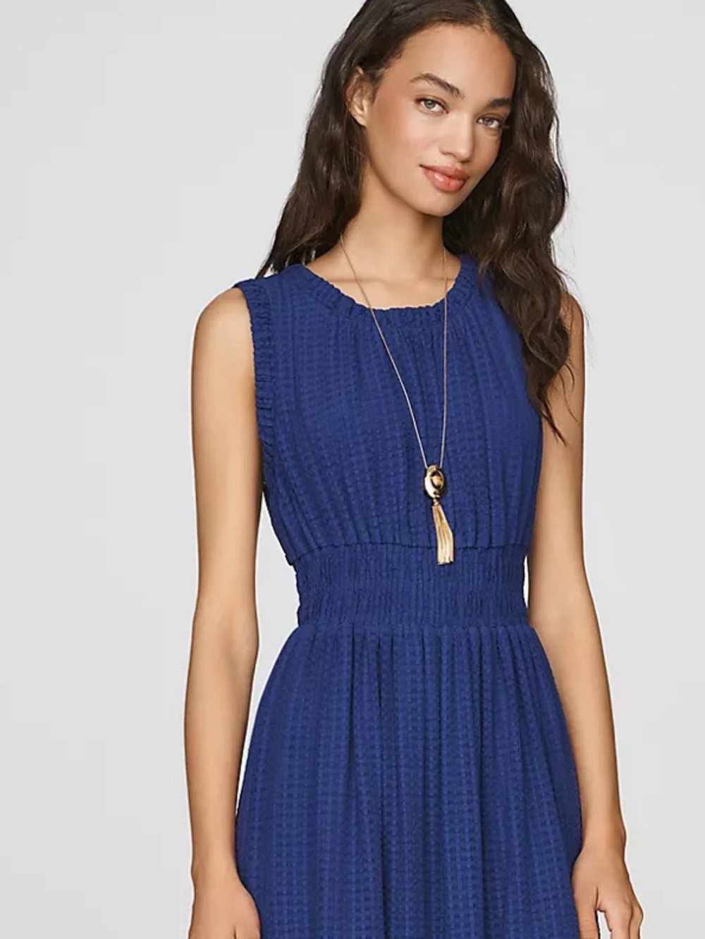 😍😍Farm Rio By Anthropologie Sleeveless Smocked Waist A-Line Midi😍😍